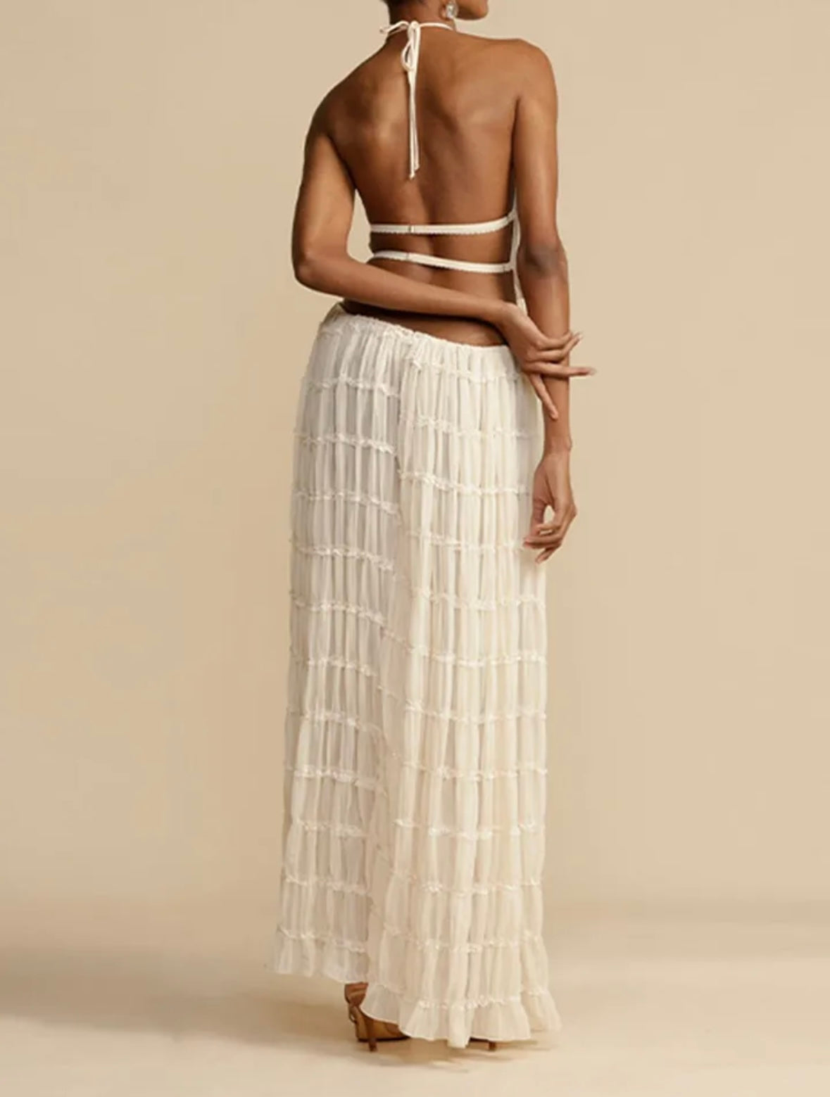 Elegantes Zweiteiliges Ruffle-Set
