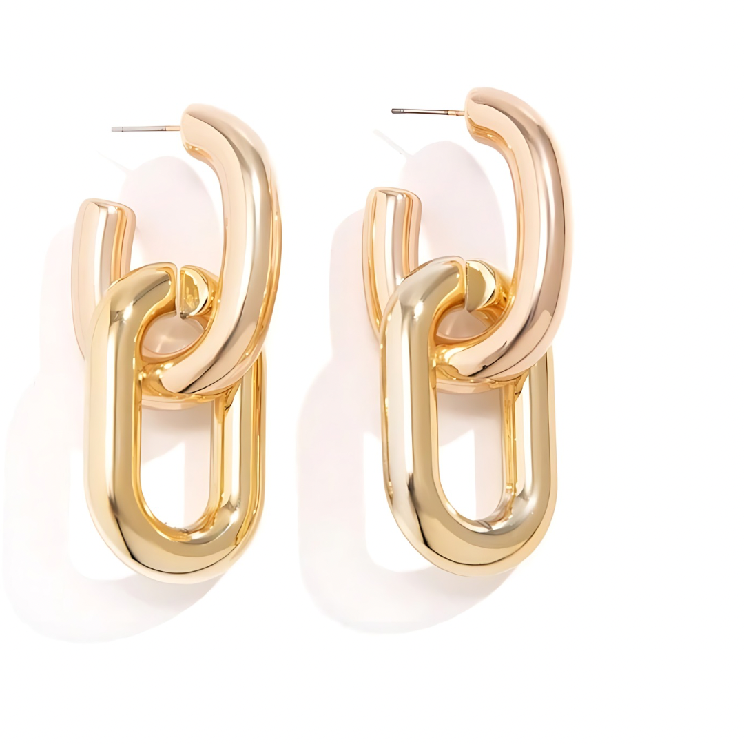 Big Metal Circle Earrings