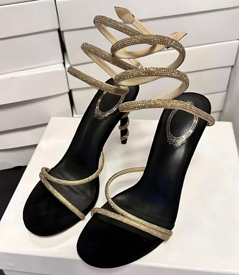 Crystal Snake Heel